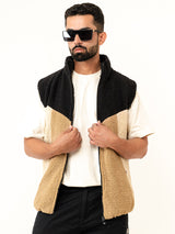 Multi Color Block Fleece Sherpa Jacket (Unisex)