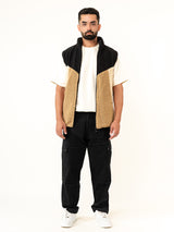 Multi Color Block Fleece Sherpa Jacket (Unisex)