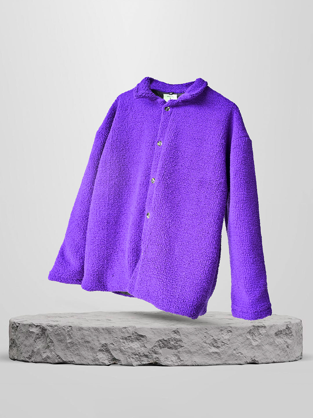 Purple Fleece Sherpa Jacket