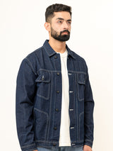 Contrast Stitch Blue Denim Jacket