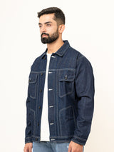 Contrast Stitch Blue Denim Jacket