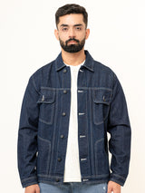 Contrast Stitch Blue Denim Jacket