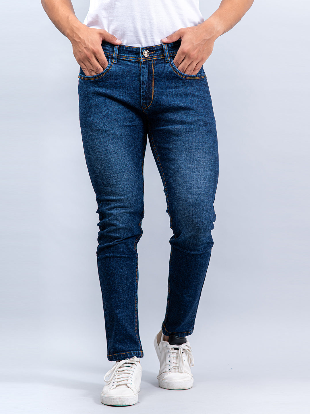 washed denim mens jeans