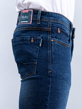 dark blue denim jeans