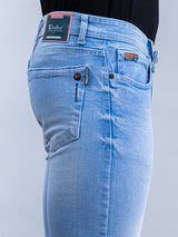 sky blue denim jeans