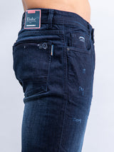 dark blue denim jeans