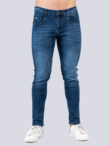 Blue Skinny Ankle Fit Mens Denim Jeans