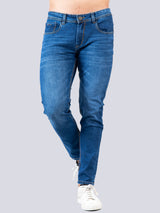 Blue Skinny Ankle Fit Mens Denim Jeans