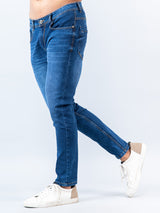 Blue Skinny Ankle Fit Mens Denim Jeans