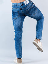 Blue Skinny Ankle Fit Mens Denim Jeans