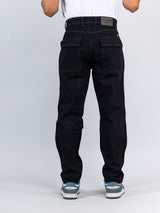 Black Cargo Baggy Fit Denim Jeans