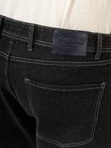 Black Straight Fit Denim Jeans