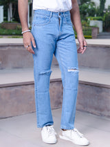 ice blue denim jeans