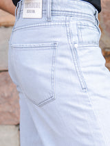 light grey denim jeans