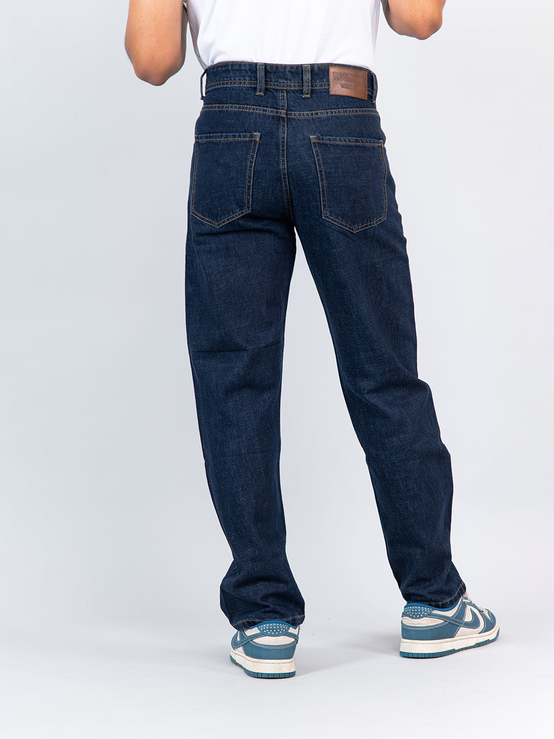 Dark Blue Straight Fit Mens Jeans