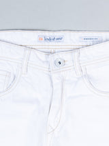 White Straight Fit Mens Jeans