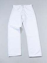 White Straight Fit Mens Jeans