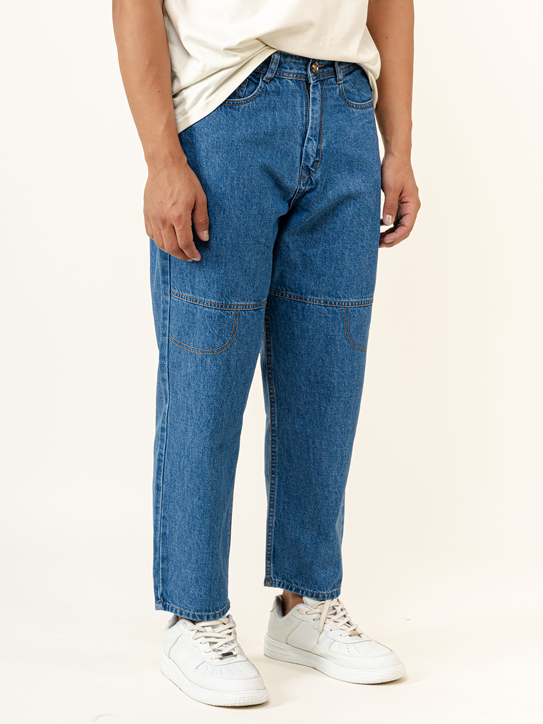 Blue Baggy Fit Denim Jeans