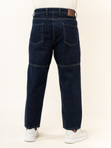 Navy Blue Baggy Fit Denim Jeans