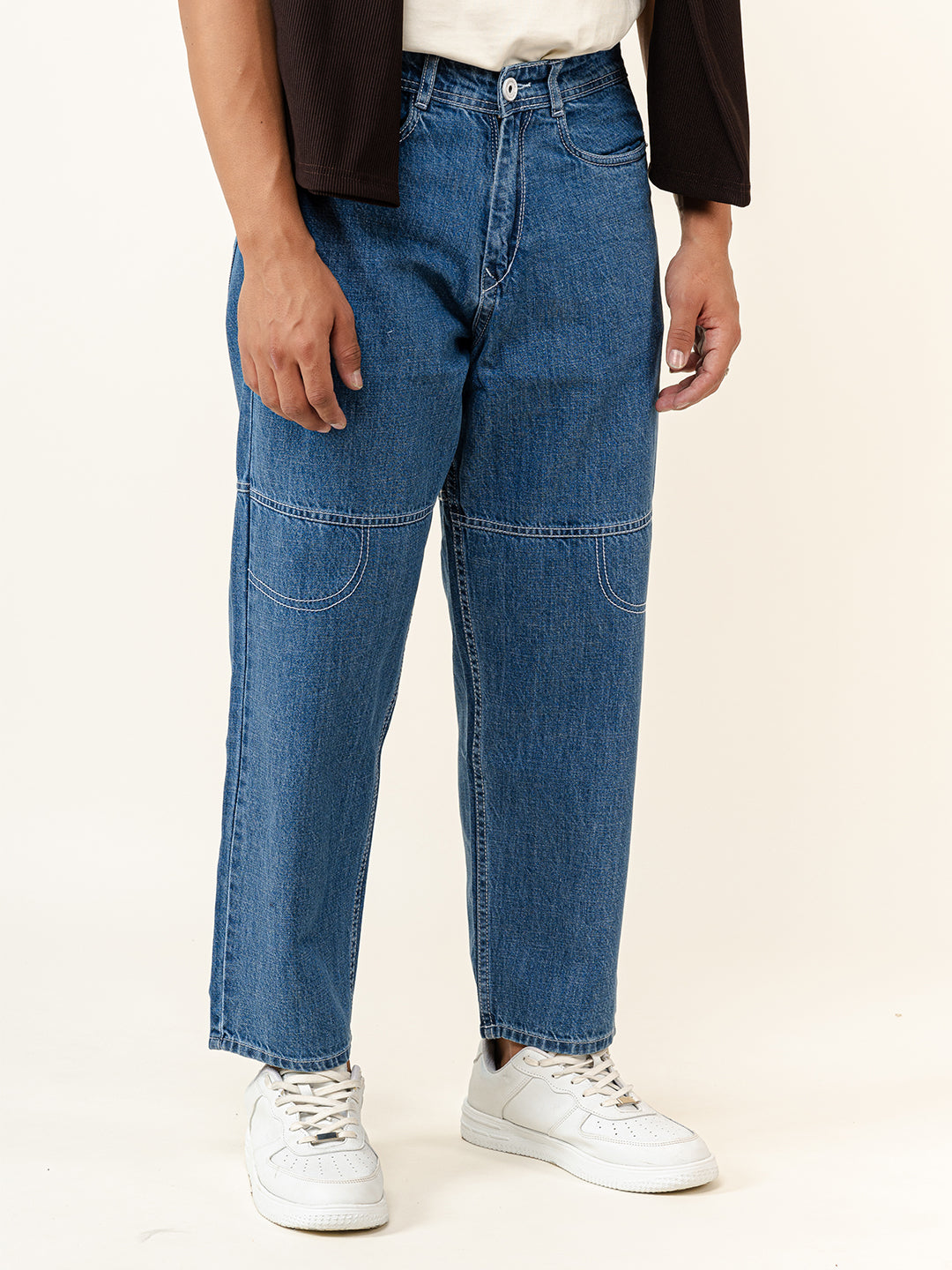 Blue Baggy Fit Denim Jeans