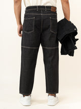 Black Baggy Fit Denim Jeans