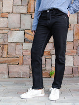 Black Ankle Fit Denim Jeans