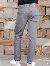 Stone Grey Ankle Fit Denim Jeans