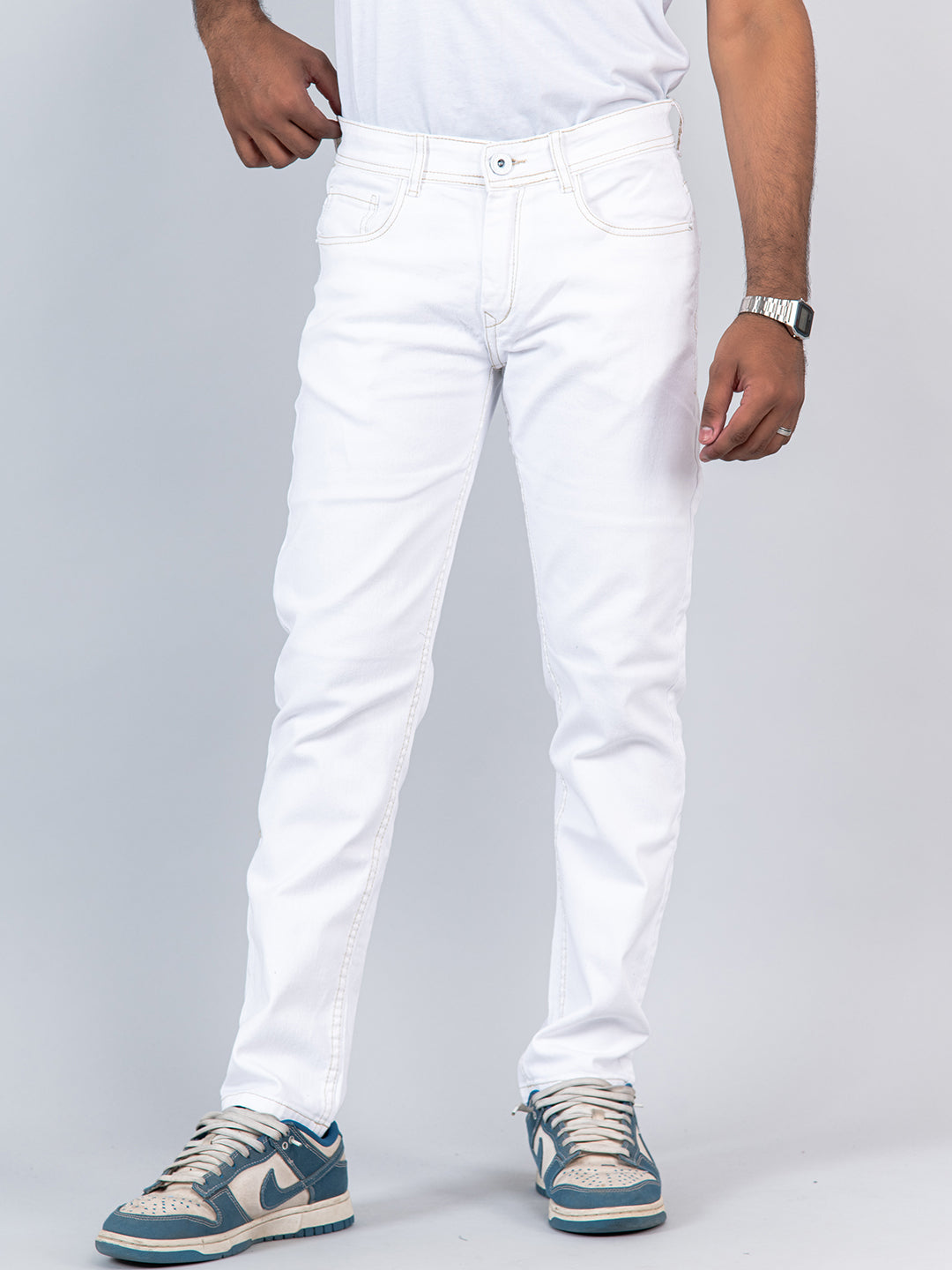 White Ripped Jeans | Men's Skinny Jeans | La Haute – la haute couture