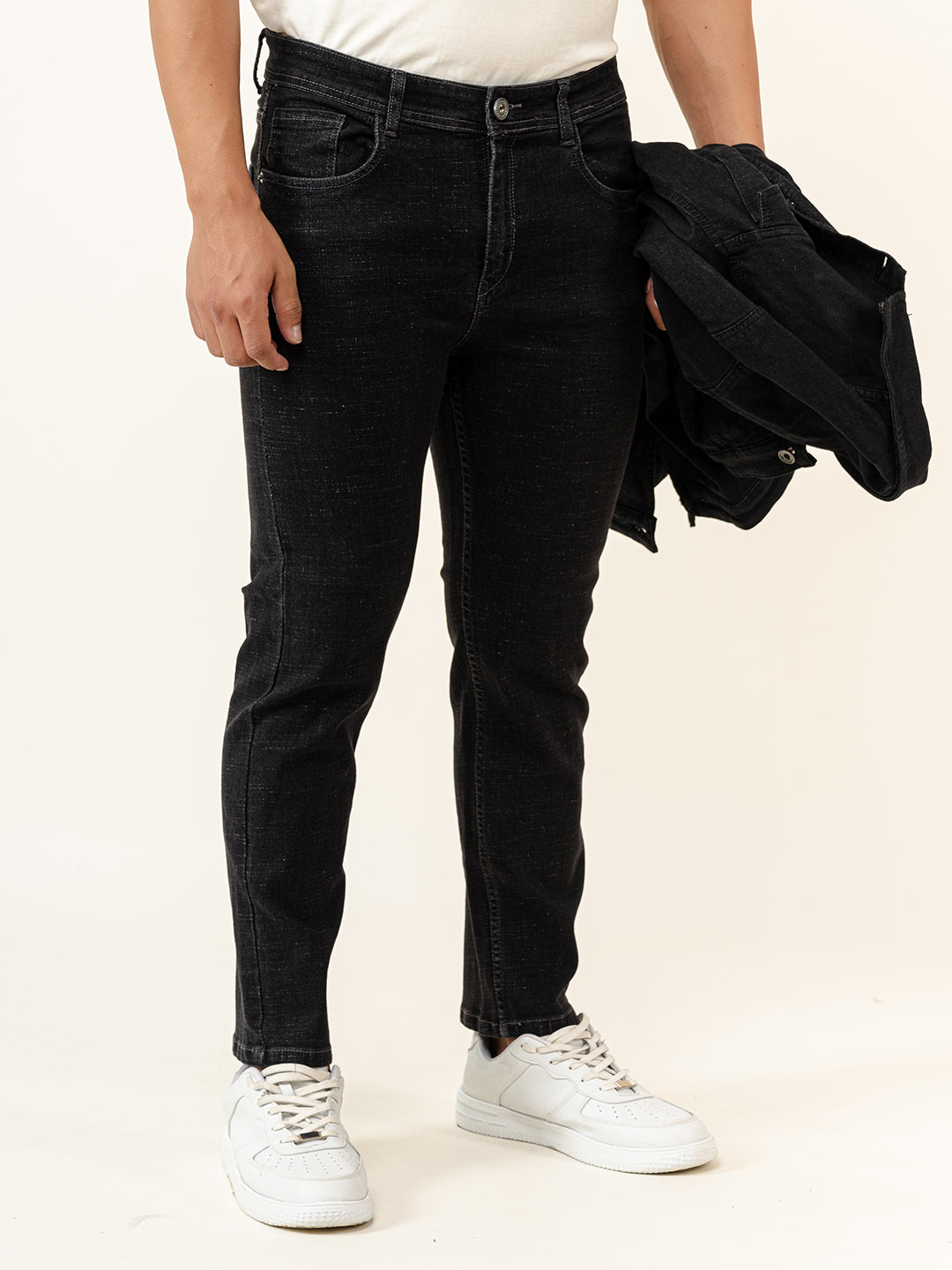 Black Slim Fit Denim Jeans