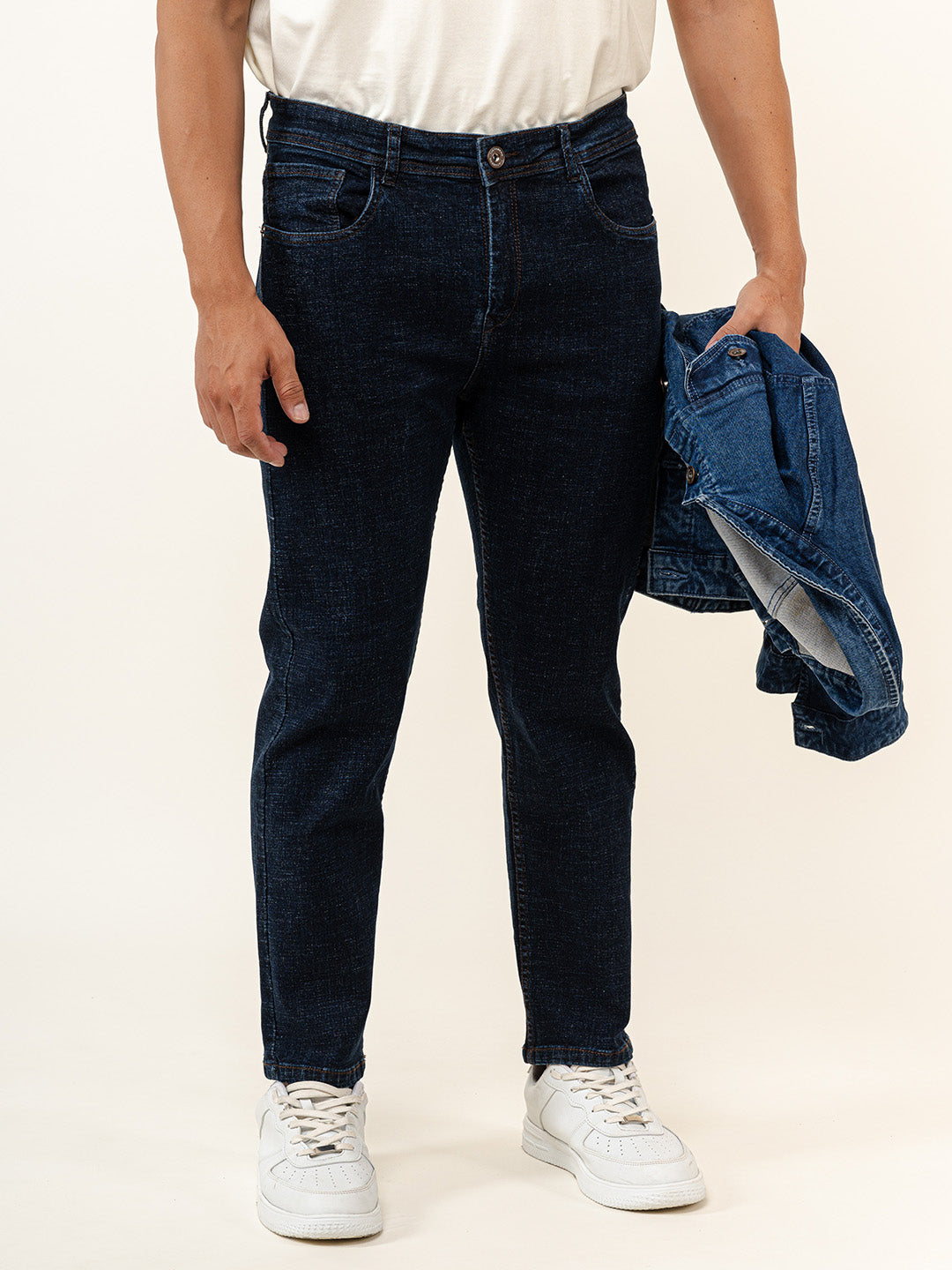 Dark Blue Slim Fit Denim Jeans