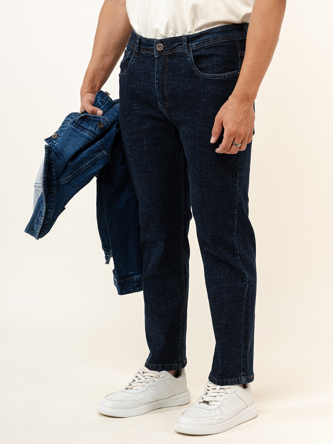 Dark Blue Slim Fit Denim Jeans