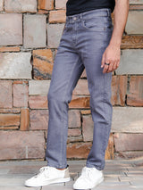 Stone Grey Slim Fit Denim Jeans