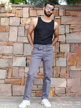 Stone Grey Slim Fit Denim Jeans