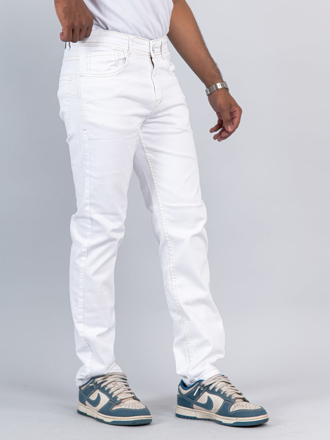 Kids High Rise Vintage Slim Jeans | Boys white jeans, White jeans men, Slim  jeans