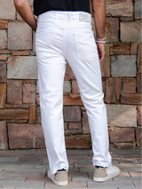 White Slim Fit Denim Jeans