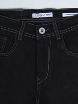 Black Straight Fit Denim Jeans