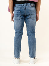 Light Blue Ankle Fit Denim Jeans