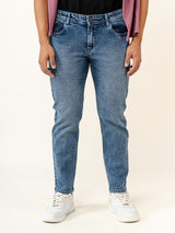 Light Blue Ankle Fit Denim Jeans