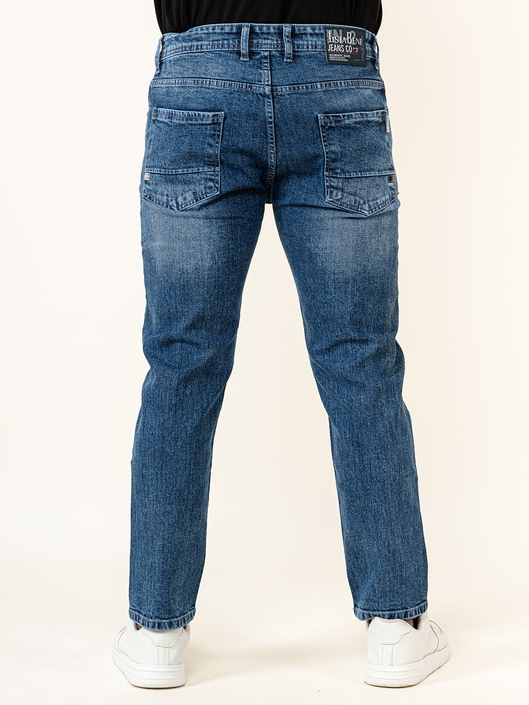 Blue Ankle Fit Denim Jeans