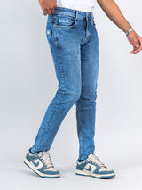 Light Blue Ankle Fit Denim Jeans