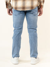 Light Blue Ankle Fit Denim Jeans