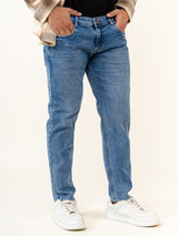 Blue Ankle Fit Denim Jeans