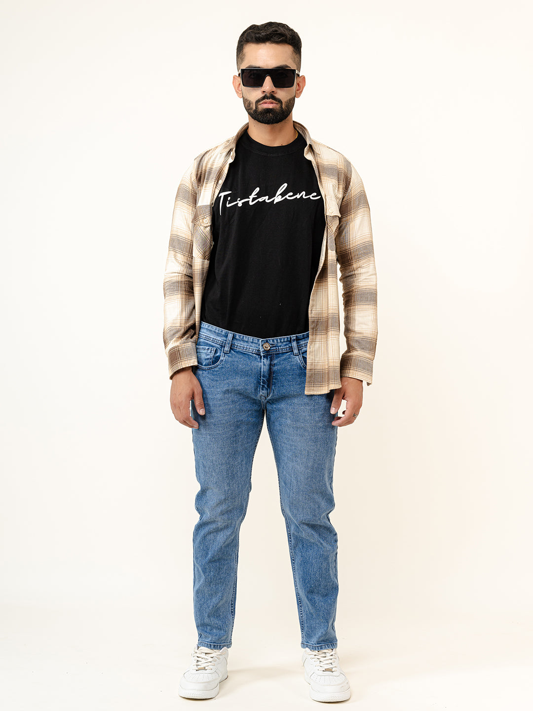 Blue Ankle Fit Denim Jeans