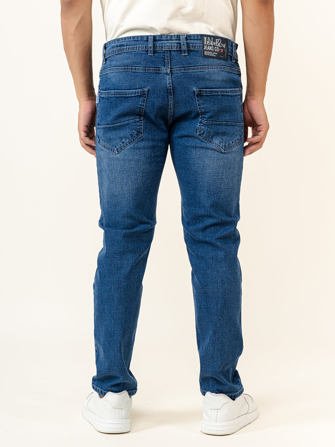 Blue Ankle Fit Denim Jeans