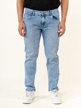 Light Blue Ankle Fit Denim Jeans