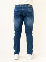 Blue Ankle Fit Denim Jeans