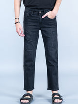 black slim fit denim jeans