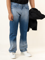 Dark Blue Straight Fit Denim Jeans