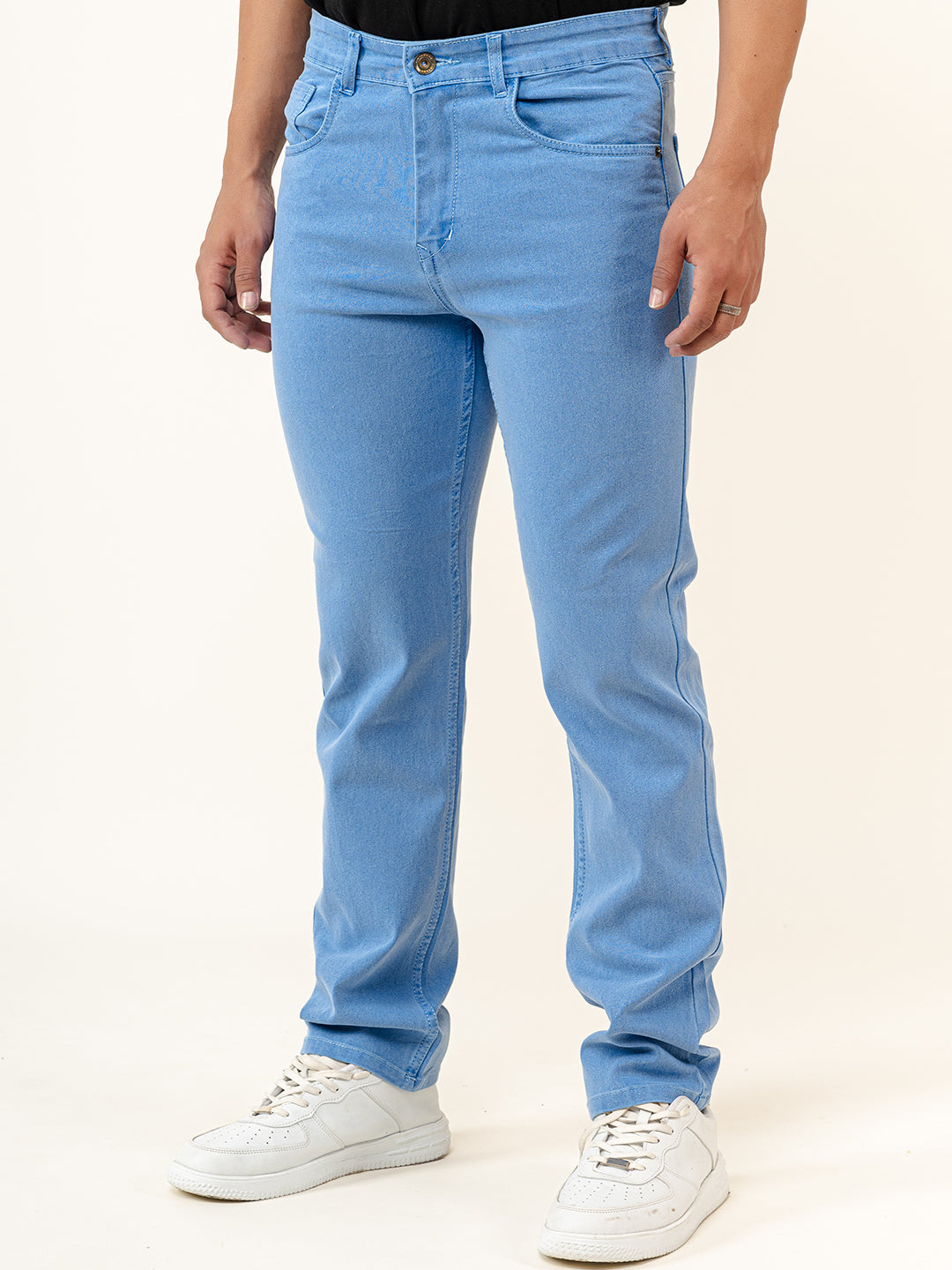 Placid Blue Straight Fit Men's Denim Jeans