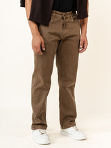 Camel Brown Straight Fit Men's Denim Jeans